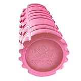Zen Active High-Density Exercise Foam Roller - Ultimate Leg Massage Machines - 13 Inch Length, 5 Inch Diameter, Two Pattern Design with the Ideal Mix of Firmness and Pliability, Wonâ€™t Lose Shape Pink