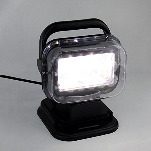 1pcs Black 12v 24v 50w 360º CREE LED Rotating Remote Control Work Light Spot for Hummer Jeep Off-road Vehicles Trucks Car Boat SUV Home Security Protection Emergency Lighting - Thumbnail 2