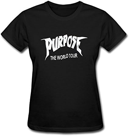 Women's Short Neck Sleeve Purpose Tour.png Cotton T-Shirt Black