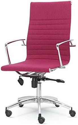 Dynamic High-Back Fabric Executive Swivel Office Desk Home Chair MZNF-9711 (PINK)