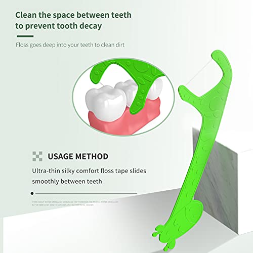 Dental Floss Picks Kids Flossers Toddler Floss Cute Animal Shapes Makes