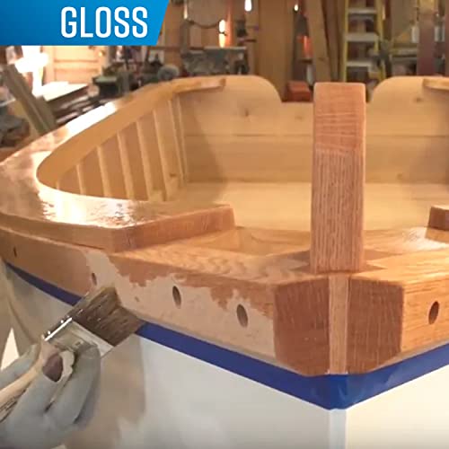 TotalBoat482869 Lust Marine Varnish, High Gloss and Matte Finish for