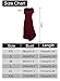 HUSKARY Women's Casual Loose Pocket Long Dress Short Sleeve Split Maxi Dresses