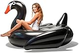Floatie Kings Black Swan Party Pool Float - Original Giant Premium Inflatable
