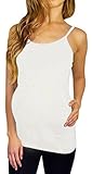 Maternity Cami Pregnancy Basic Seamless Tank-nursing Tank -Maternity Top (ONE SIZE(MATERNITY), White)