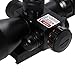GOHIKING 2.5-10x40 Hunting Rifle Scope Dual Illuminated Mil-dot with Red Laser Combo Rifle Hangers