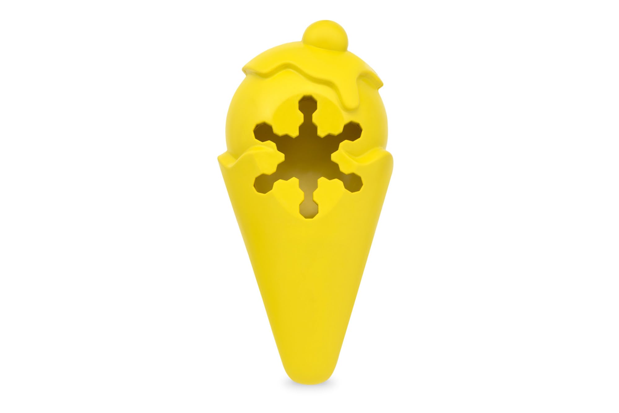 PetSafe Treat Holding Toy, Ice Cream - Fill and Freeze Treat Holding Chew Toy - BPA-free Rubber - French Vanilla Scented - Interactive Pet Puzzle for Boredom or Separation Anxiety