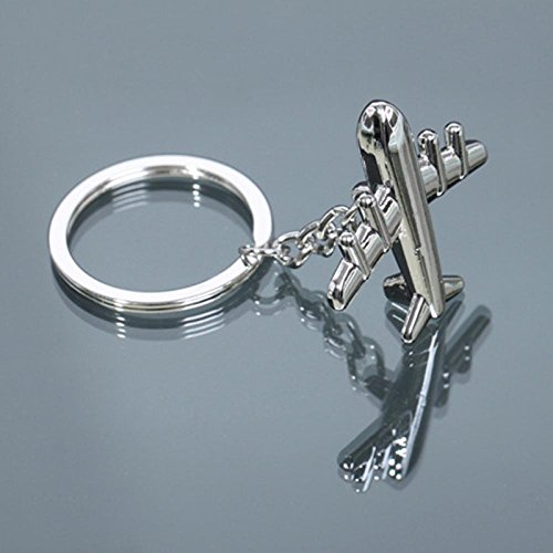 GOOTRADES Mini Airplane Alloy Keychains Keyring Creative Keyfob (pack of 2)