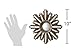 Small Gold Deco Sunburst Convex Wall Mirror