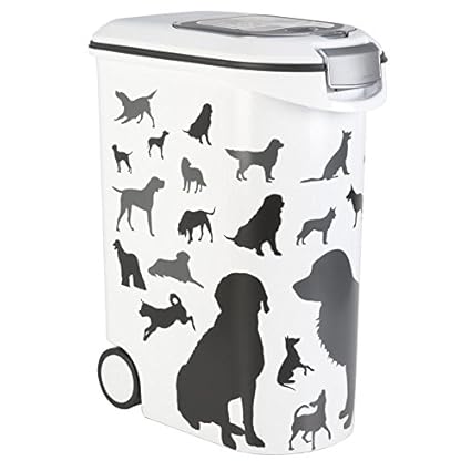 Curver Petlife Futtertonne 'Silhouette Dog' 20 kg / 52 ltr. auf Rollen