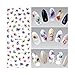 Born Pretty 1 Sheet Beautiful Chinese Ink Flower Nail Art Water Decals Transfer Sticker DS-255