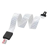 LANMU 48CM TF to Micro SD TF Flex Zip Extension Cable Memory Card Adapter Extender Cord Linker for SanDisk MicroSDHC/Raspberry Pi/Arduino GPS TV SDXC