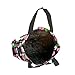 Polka Dot Travel Tote Bag, Black with Multi-color Dots