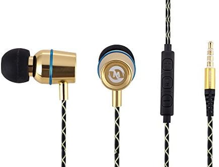 Mosidun New Z3 Earphone Super Headset Wired Selife In earphone for Wileyfox Swift, Huawei HTC Motorola Microsoft Moto G 3nd,LG Nexus 5X, iPhone 6S with the Selfie Gold