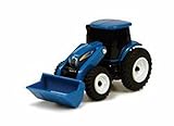 New Holland TS100 Series Tractor with Loader, Blue - ERTL Collect N' Play  - Model Toy Farm Vehicle