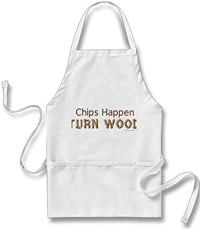 Chips Happen Funny Woodturning Apron