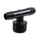 Swing Pipe Barb x MPT Tee Adapter - Barb Size : 1/2