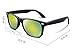 FEISEDY Great Classic Polarized Sunglasses Men Women Mirrored Lens Yellow-Green B1858