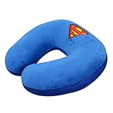 Travel Neck Pillow - Bead Foam Cushion Support U-Shape Superhero DC (Superman)