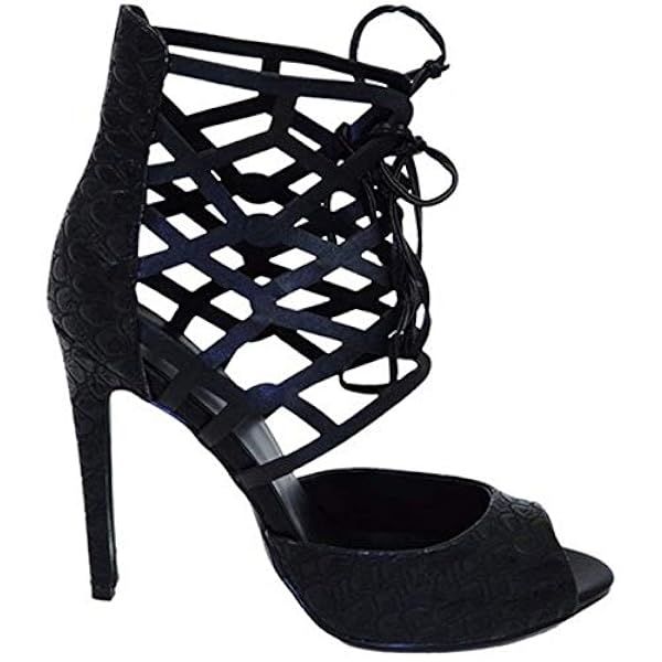 PLAYH PLAYH Naaldhak Hoge Hakken 13 CM Vrouwen Sandalen Slangenhuid Patroon  Open Teen Kant Custom Schoenen