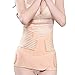SKST SKSTT 3 in 1 Postpartum Support Recovery Belly Wrap Waist Pelvis Belt Postnatal Shapewear (one size, beige)