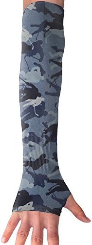 LJBARM Hocky Player Camo Outdoor Sports UV Sun Protection Hand Arm Cover Arm Cooler Sleeves Arm Sunscreen Sleeves For Driving,Golf,Basketball,Football,Baseball,Cycling,Hiking