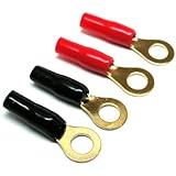 Stinger 8 Gauge Crimp Style Ring Terminal 2 Pair