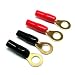 Stinger 8 Gauge Crimp Style Ring Terminal 2 Pair