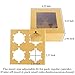 RomanticBaking 50 Pack 4 Cupcake Boxes With Insert and Window,Brown Kraft Paper Bakery Boxes for 6 Inch Dessert,Cake,Muffin,Donut,Macaron