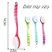 Shower Body Brush wiht Long Handled,Mesh Sponge Bath Loofahs bath brush, Exfoliating Loofah Back Scrubber,-3 pieces,color may vary