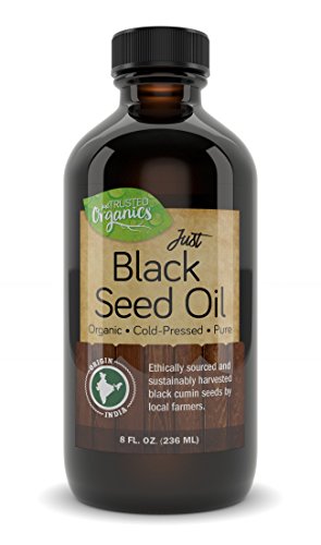Trusted Organics | Organic Black Seed Oil | Cold-pressed, Additive-Free, Pure Nigella Sativa Oil | Great For Skin Care, Inflammation, and Appetite Control | Money Back Guarantee! | 8 Fl oz Bottle Trusted Organics | Organic Black Seed Oil | Cold-pressed, Additive-Free, Pure Nigella Sativa Oil | Great For Skin Care, Inflammation, and Appetite Control | Money Back Guarantee! | 8 Fl oz Bottle