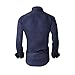 Alex Vando Mens Dress Shirts Long Sleeve Regular Fit Casual Men Shirt,Navy,Small