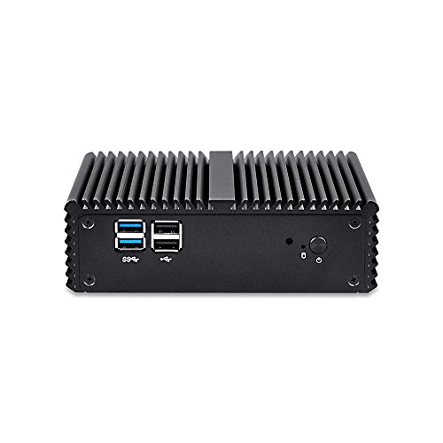 QOTOM-Q150P AES-NI Barebone Industrial PC Gateway Router for pfSense - Intel J3160 2 Gigabit NICs