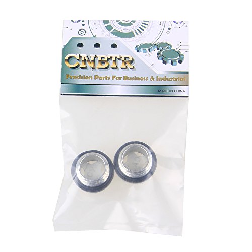 CNBTR Metal 26mm Dia Oil Level Sight Glass for Air Compressor G1/2" Threaded Pack of 2
