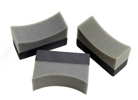 3 x Professional Tyre Dressing Applicator Foam Sponge Pad