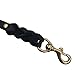 FAIRWIN Leather Dog Leash 6 Foot - Braided Military Grade Heavy Duty Dog Leash for Large Medium Small Dogs Training and Walking (Black, M:5/8