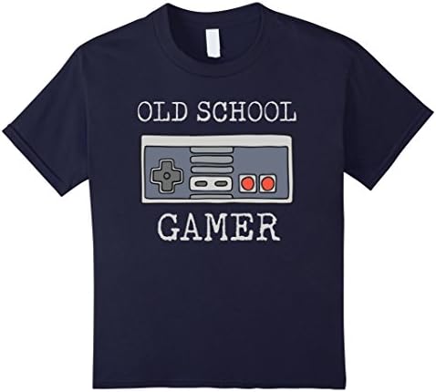 Kids Old Gamer Video Gamer T-shirt for game lovers 12 Navy
