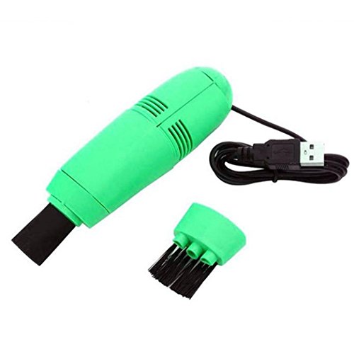 YJYDADA Mini Computer Vacuum USB Keyboard Cleaner PC Laptop Brush Dust Cleaning Kit (Green)