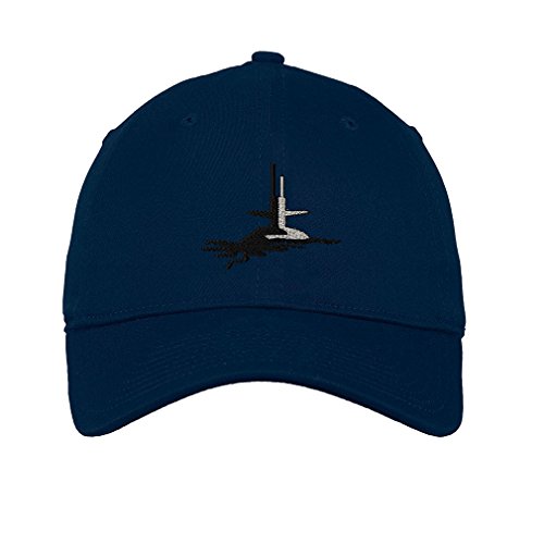 Submarine Military Style 1 Twill Cotton 6 Panel Low Profile Hat Navy