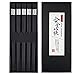 Fiberglass Chopsticks Set, Dishwasher Safe Chopsticks, Non-slip Design Chop Sticks, Reusable Japanese Style Chopstick, 9 1/2 Inches 5 Pairs, Silver, Gift Set