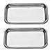 2 Pack Medical Stainless Steel Instrument Tray Lab Instrument Dental Tool by Vinmax