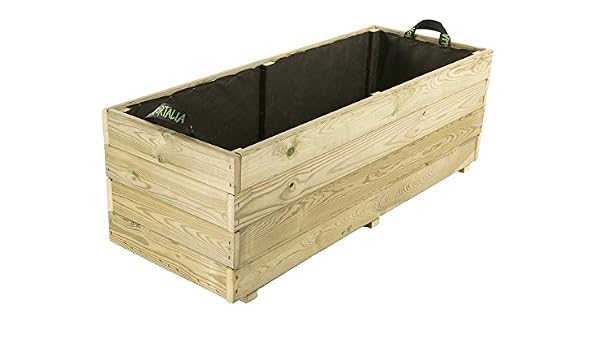 GHIO 170 - Huerto urbano Jardinera, 120 x 45 x 40 cm: Amazon.es ...