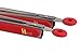 K-Chef: Set of 2-( 9 & 12 Inch) Heavy Duty, Heat Resistant, Non-stick, Built-in Stand, Easy Lock Stainless Steel Silicone Kitchen Tongs for Serving Salad, Barbeque, Cooking, Grilling Turner-(Red)