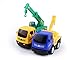 WOToy4U 1:64 Car Toys for Boys, Push and Go Friction Powered Car Toys, Construction Toy Truck Set, Truck Crane, Tow Truck