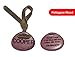 zisure Wooden Pet Id Tags Custom Dog Tags Cat Tags Personalized Text Engraved Durable Hardness Tigerwood Collar Pendant Phone Charms Key Tags Silence with Genuine Leather Cord (Shell Shape)