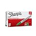 Sharpie Permanent Markers, Fine Point, Green, 12 Count