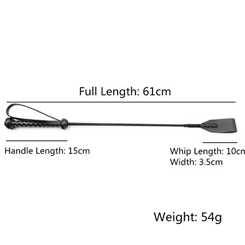 Lieberpaar Flirting Whip with Leather Slapper for Spanking,Equestrian Jump Bat Riding Crops Sets (292400151)