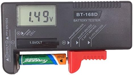 Digital Battery Tester Battery Checker for AA AAA C D 9V 1.5V Button Cell Batteries