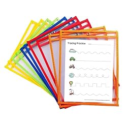 10 Dry Erase Pockets, Oversize 10 Inch x 13 Inch