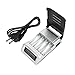 Universal Battery Charger for AA AAA Rechargeable Batteries with Overheat Protection Fast Charger & Discharger LCD Display and Auto Switch Off (Battery Not Included)